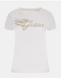 Tee-Shirt GUESS logo triangulaire strass