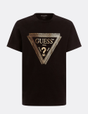 T-Shirt logo triangulaire plaquage - Guess