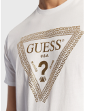 T-Shirt logo triangulaire plaquage - Guess