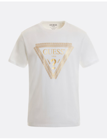 Tee-Shirt GUESS logo triangulaire plaquage