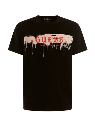 Tee-Shirt GUESS logo graffiti