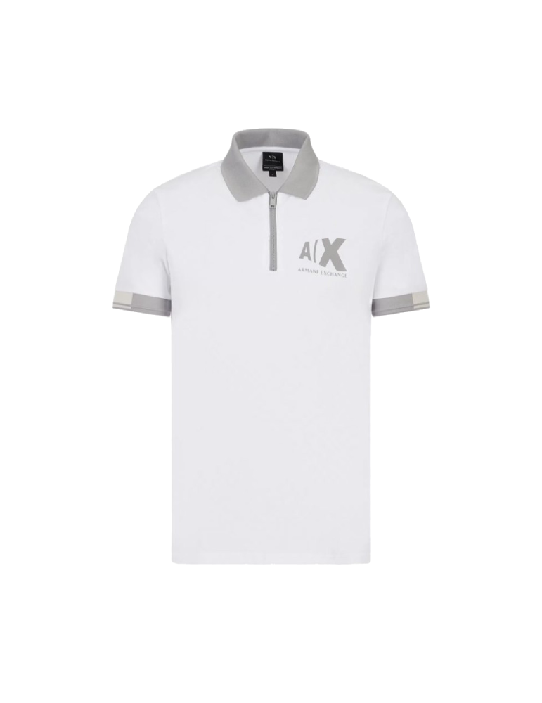 Polo Slim Fit Zippé A/X