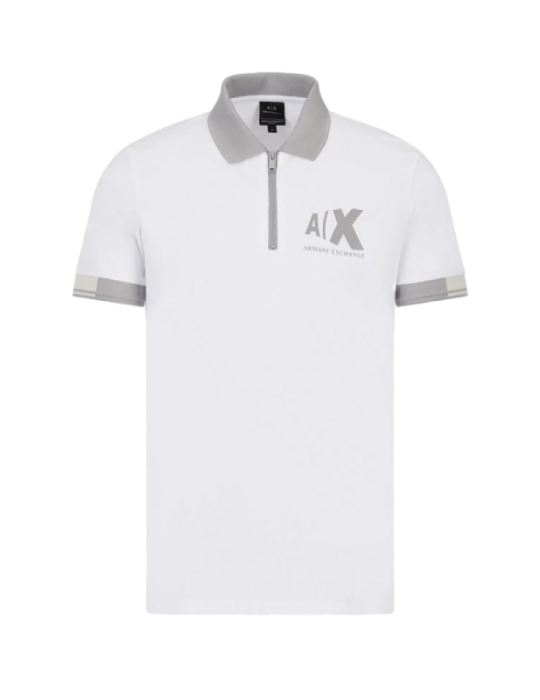 Polo Slim Fit Zippé A/X