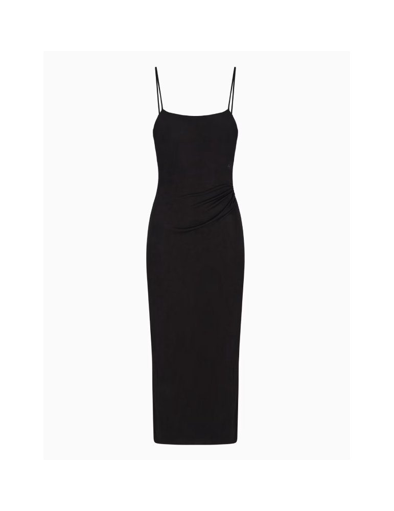 Robe longue en jersey avec drapé - A/X