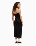 Robe longue en jersey avec drapé - A/X