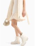 Robe courte en tissu satiné mat - A/X
