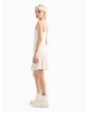 Robe courte en tissu satiné mat - A/X