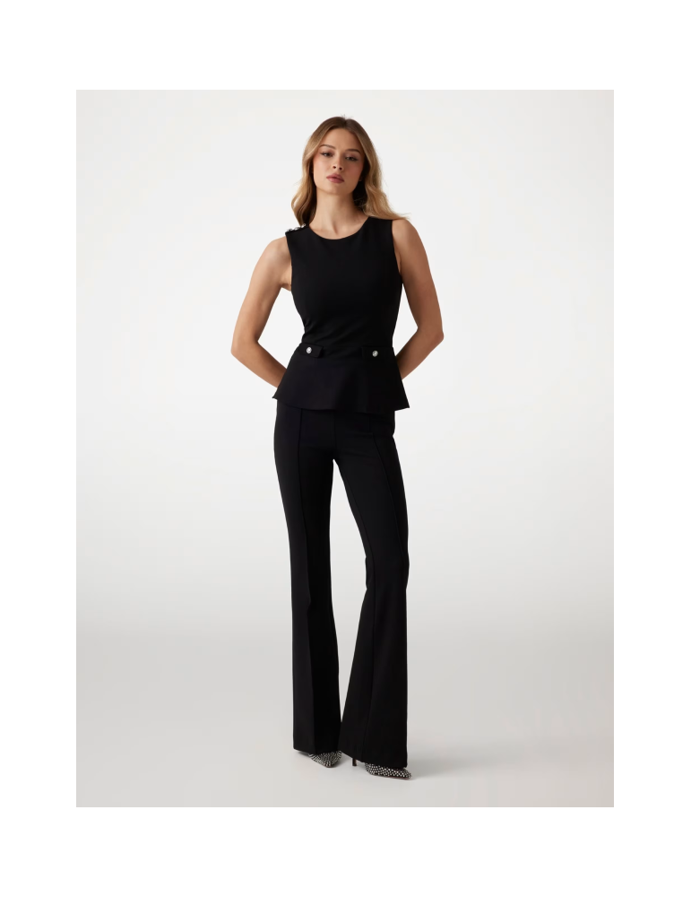 Pantalon évasé taille haute - GUESS