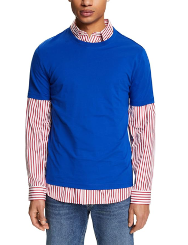 T-Shirt uni col rond - Esprit