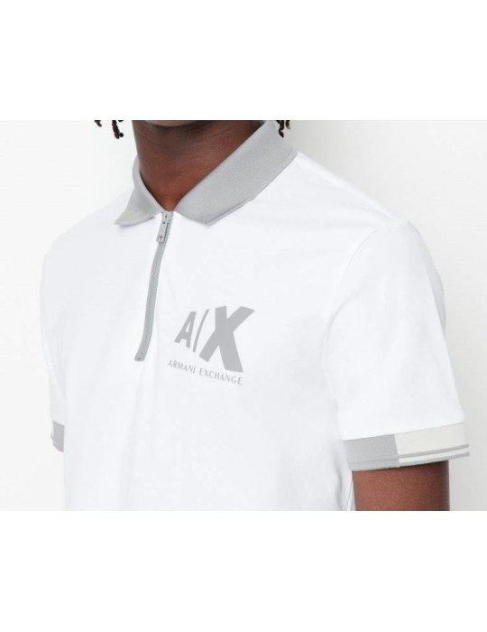 Polo Slim Fit Zippé A/X