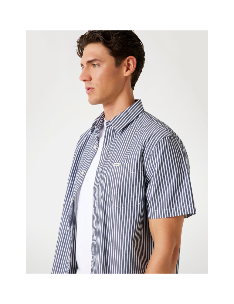 Chemisette coupe classique à rayures - Guess