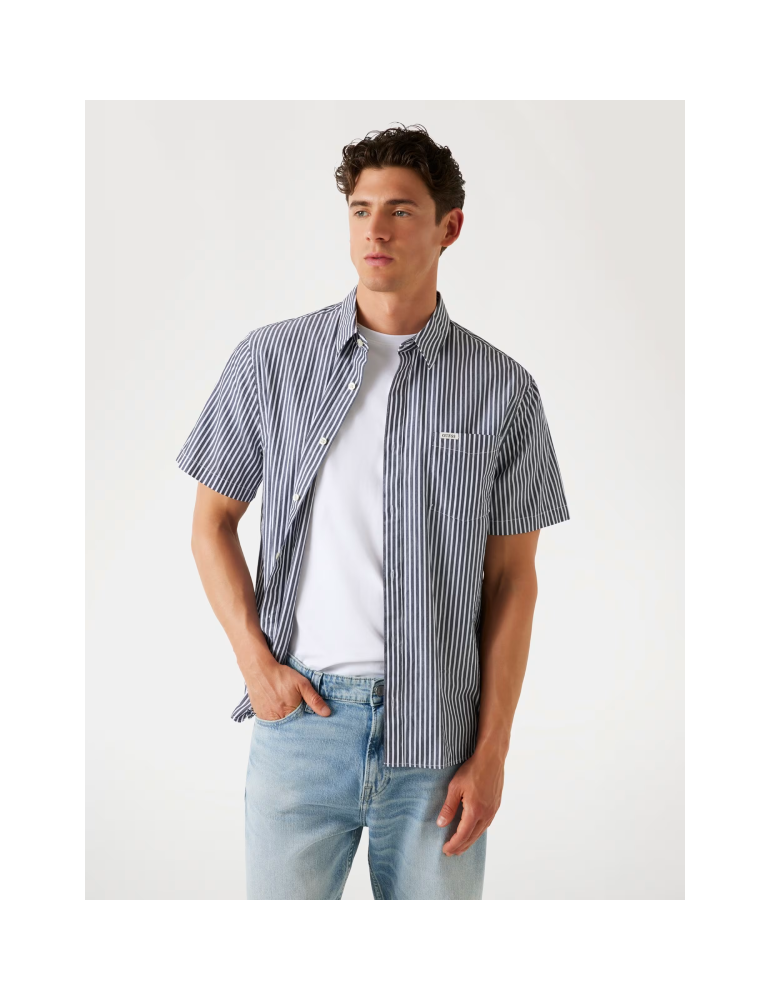 Chemisette coupe classique à rayures - Guess