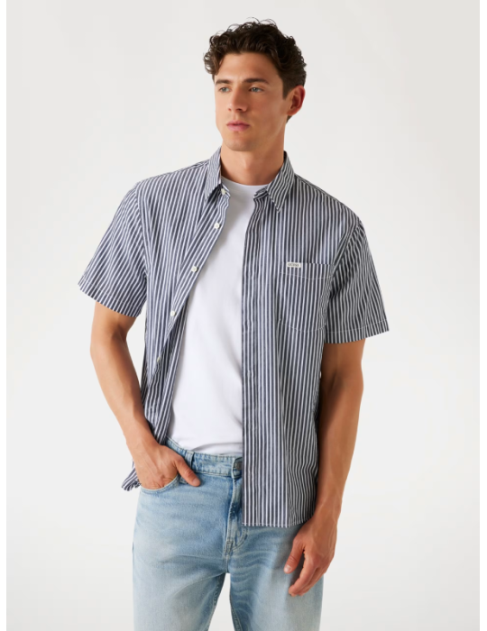 Chemisette coupe classique à rayures - Guess