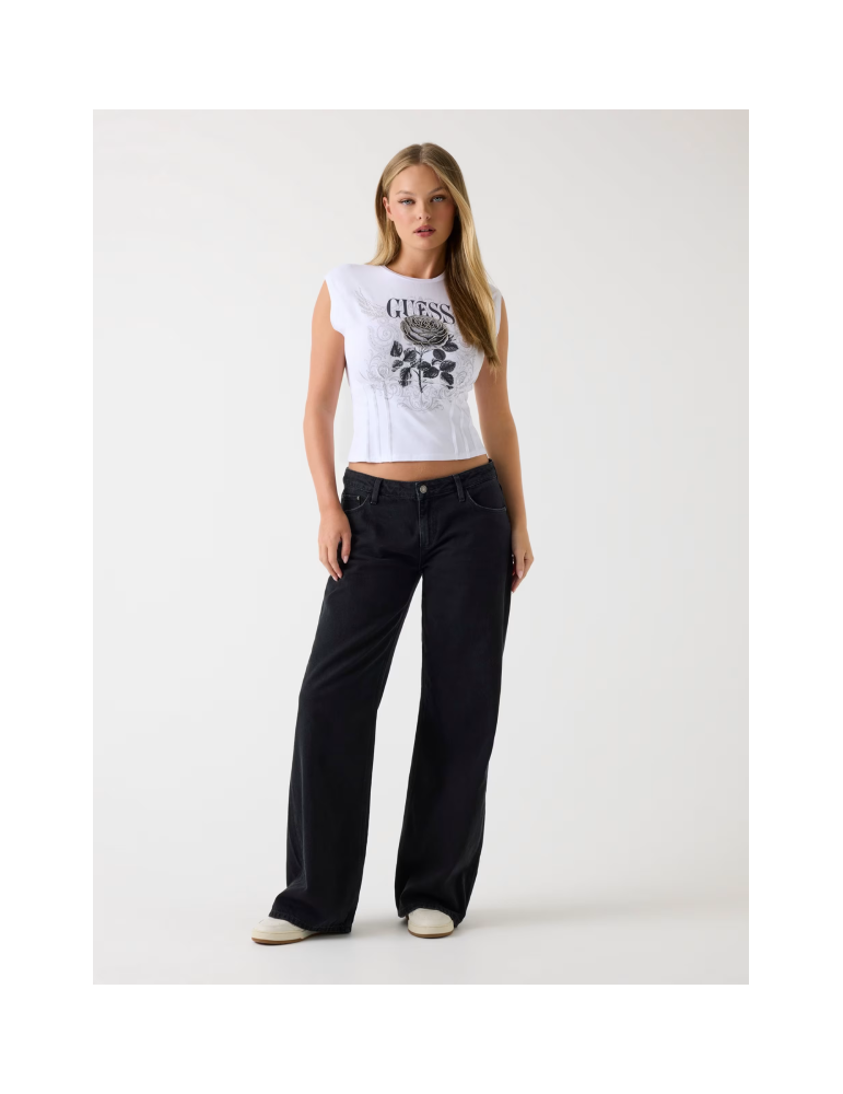 T-shirt sans manches avec logo - GUESS