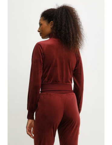 Sweat-shirt en velours à zip - GUESS