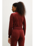 Sweat-shirt en velours à zip - GUESS
