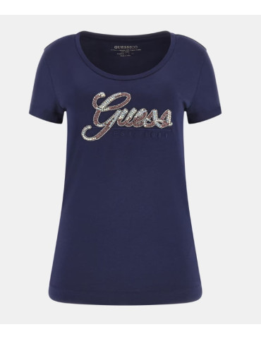 Tee-Shirt Logo Strass GUESS